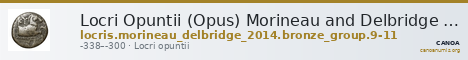 Locri Opuntii (Opus) Morineau and Delbridge 2014 Group 9-11 — CANOA