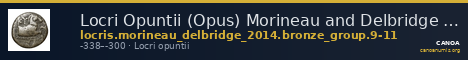 Locri Opuntii (Opus) Morineau and Delbridge 2014 Group 9-11 — CANOA