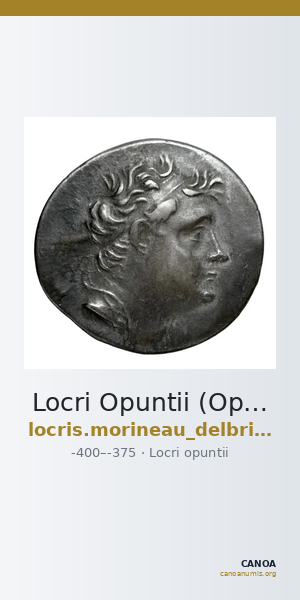 Locri Opuntii (Opus) Morineau and Delbridge 2014 Obol group 1 — CANOA