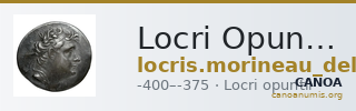 Locri Opuntii (Opus) Morineau and Delbridge 2014 Obol group 1 — CANOA