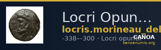 Locri Opuntii (Opus) Morineau and Delbridge 2014 Obol group 11 — CANOA