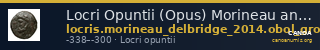 Locri Opuntii (Opus) Morineau and Delbridge 2014 Obol group 11 — CANOA