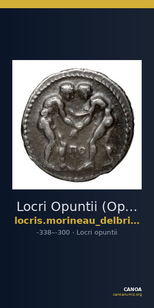 Locri Opuntii (Opus) Morineau and Delbridge 2014 Obol group 12 — CANOA