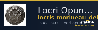 Locri Opuntii (Opus) Morineau and Delbridge 2014 Obol group 12 — CANOA