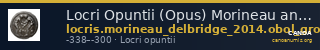 Locri Opuntii (Opus) Morineau and Delbridge 2014 Obol group 12 — CANOA