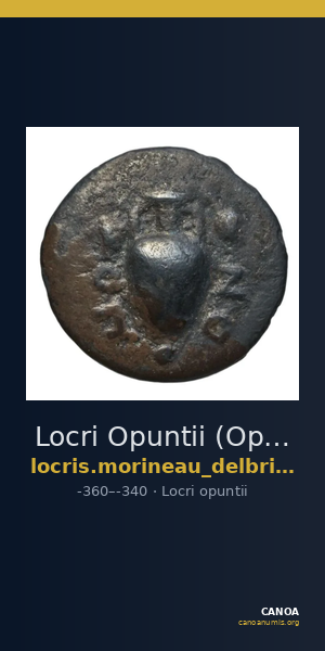 Locri Opuntii (Opus) Morineau and Delbridge 2014 Obol group 2-7; diobol group 1 — CANOA
