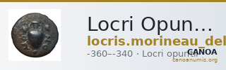 Locri Opuntii (Opus) Morineau and Delbridge 2014 Obol group 2-7; diobol group 1 — CANOA
