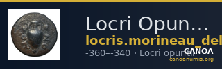Locri Opuntii (Opus) Morineau and Delbridge 2014 Obol group 2-7; diobol group 1 — CANOA