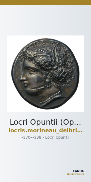 Locri Opuntii (Opus) Morineau and Delbridge 2014 Stater group 1-28; drachm group 1; triobol group 1-11 — CANOA