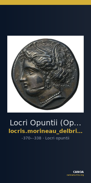 Locri Opuntii (Opus) Morineau and Delbridge 2014 Stater group 1-28; drachm group 1; triobol group 1-11 — CANOA