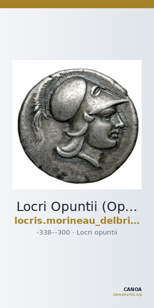 Locri Opuntii (Opus) Morineau and Delbridge 2014 Triobol group 14 — CANOA