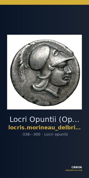 Locri Opuntii (Opus) Morineau and Delbridge 2014 Triobol group 14 — CANOA