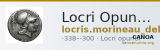 Locri Opuntii (Opus) Morineau and Delbridge 2014 Triobol group 14 — CANOA