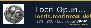 Locri Opuntii (Opus) Morineau and Delbridge 2014 Triobol group 14 — CANOA
