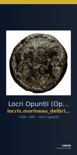 Locri Opuntii (Opus) Morineau and Delbridge 2014 Tritetartemoria group 2b — CANOA