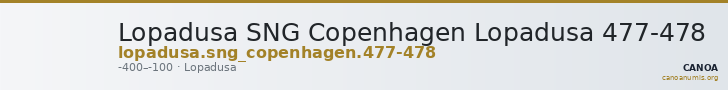 Lopadusa SNG Copenhagen Lopadusa 477-478 — CANOA