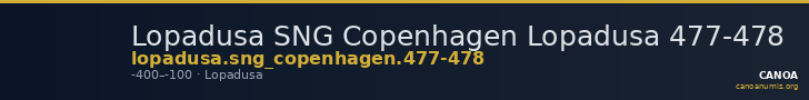 Lopadusa SNG Copenhagen Lopadusa 477-478 — CANOA