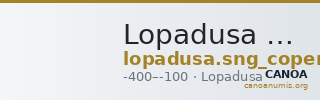Lopadusa SNG Copenhagen Lopadusa 479 — CANOA