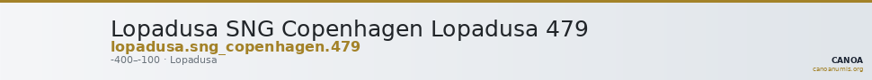 Lopadusa SNG Copenhagen Lopadusa 479 — CANOA