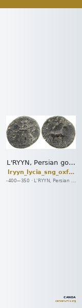 L'RYYN, Persian governor Lycia SNG Oxford 1219 — CANOA