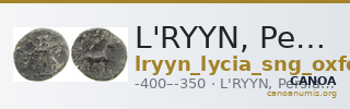L'RYYN, Persian governor Lycia SNG Oxford 1219 — CANOA