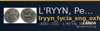 L'RYYN, Persian governor Lycia SNG Oxford 1219 — CANOA