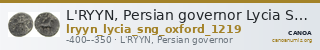 L'RYYN, Persian governor Lycia SNG Oxford 1219 — CANOA
