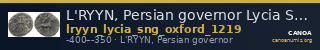 L'RYYN, Persian governor Lycia SNG Oxford 1219 — CANOA
