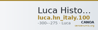 Luca Historia Numorum Italy 100 — CANOA