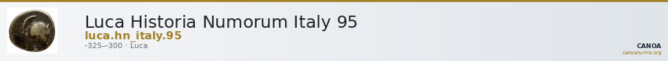 Luca Historia Numorum Italy 95 — CANOA