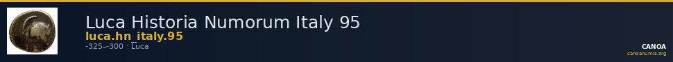 Luca Historia Numorum Italy 95 — CANOA