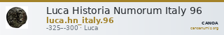 Luca Historia Numorum Italy 96 — CANOA