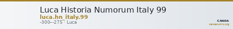 Luca Historia Numorum Italy 99 — CANOA