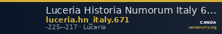 Luceria Historia Numorum Italy 671 — CANOA