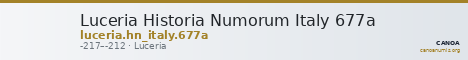 Luceria Historia Numorum Italy 677a — CANOA
