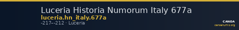 Luceria Historia Numorum Italy 677a — CANOA