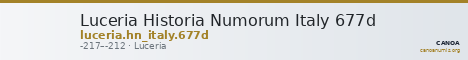 Luceria Historia Numorum Italy 677d — CANOA