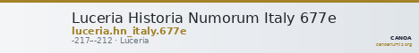Luceria Historia Numorum Italy 677e — CANOA