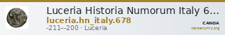 Luceria Historia Numorum Italy 678 — CANOA
