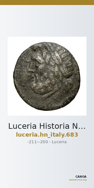 Luceria Historia Numorum Italy 683 — CANOA