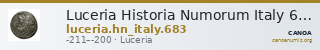 Luceria Historia Numorum Italy 683 — CANOA