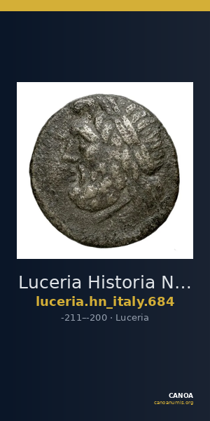 Luceria Historia Numorum Italy 684 — CANOA