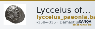 Lycceius of Paeonia Damastium Babelon 1932 1247-1252 — CANOA