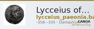 Lycceius of Paeonia Damastium Babelon 1932 1253 — CANOA