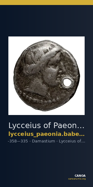 Lycceius of Paeonia Damastium Babelon 1932 1256-1257 — CANOA