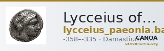 Lycceius of Paeonia Damastium Babelon 1932 1260 — CANOA