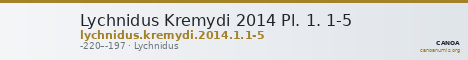 Lychnidus Kremydi 2014 Pl. 1. 1-5 — CANOA