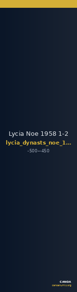 Lycia Noe 1958 1-2 — CANOA