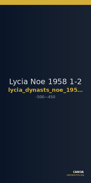 Lycia Noe 1958 1-2 — CANOA