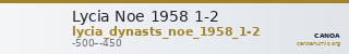 Lycia Noe 1958 1-2 — CANOA